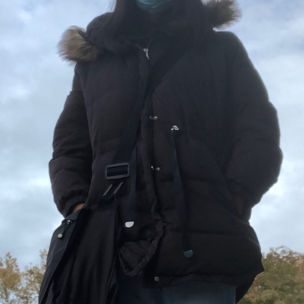 Like new condition Mango Down oversize puffer coat.